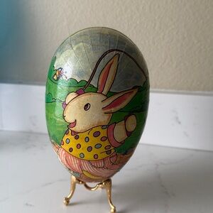 Vintage papier-mâché Egg 1984 Made in West Germany